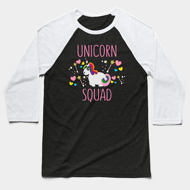 Unicorn Squad - Unicorn Baseball T-Shirt by ahmed4411